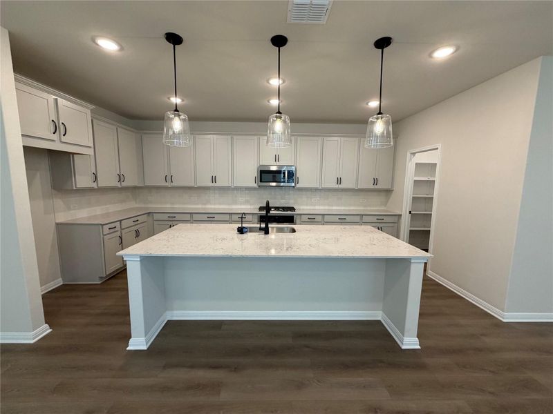 Furnished interior view inside a new home in Lariat, Liberty Hill (Image 9).