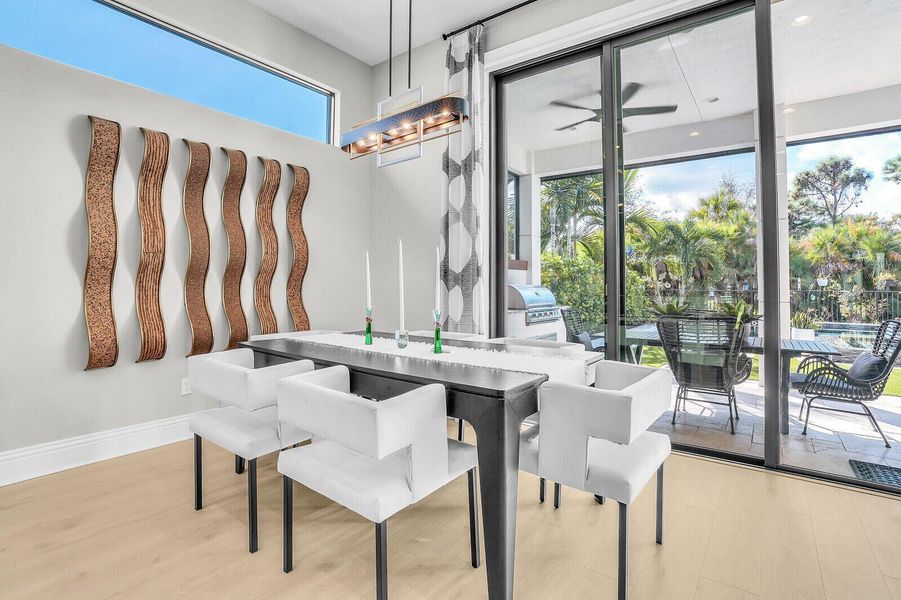 Furnished interior view inside a new home in Alton, Palm Beach Gardens (Image 27).