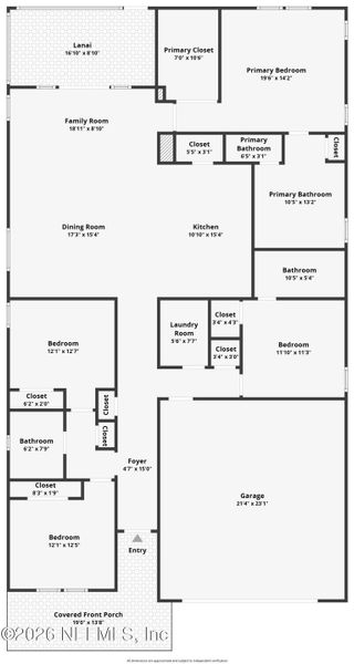 2D floor plan layout of this home in Elm Creek at Silverleaf, St. Augustine, FL (Image 5). 2D floor plan layout of this home in Elm Creek at Silverleaf, St. Augustine, FL (Image 5).