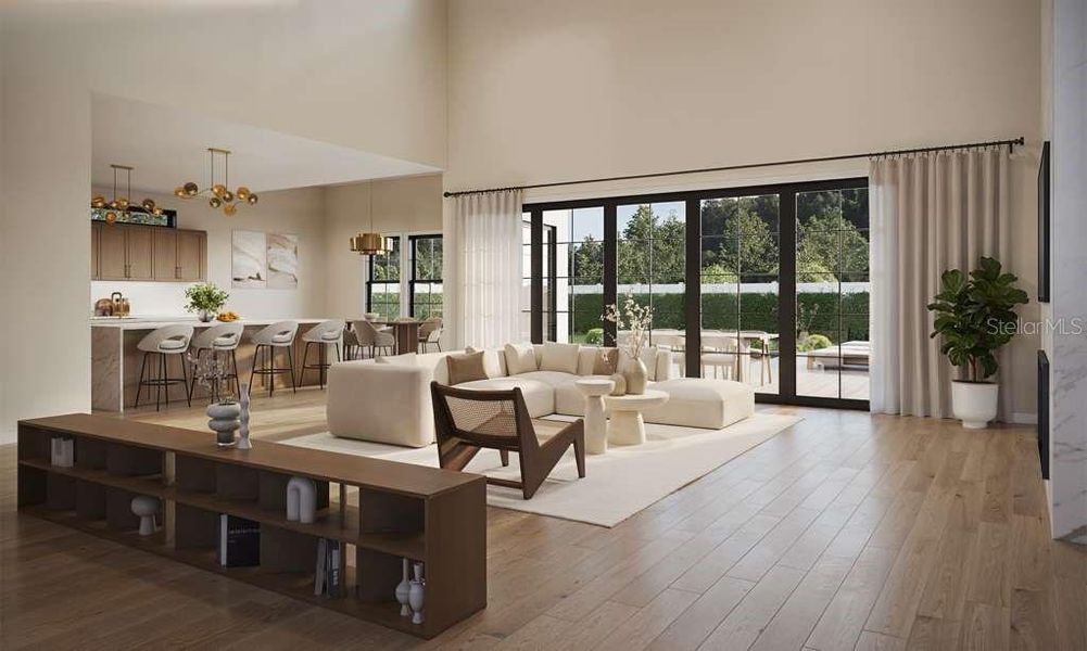 Furnished interior view inside a new home in , Orlando (Image 5).