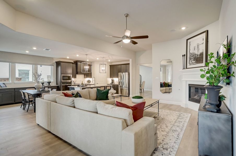 Representative furnished interior of a home built from the Garnet by Taylor Morrison in The Ranch at Uptown Celina 60s, Celina (Image 8).