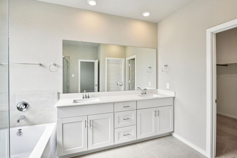 Furnished interior view inside a new home in Spring Brook Village - City Series, Houston (Image 9).