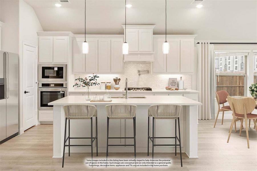 Furnished interior view inside a new home in Villages of Hurricane Creek, Anna (Image 19).