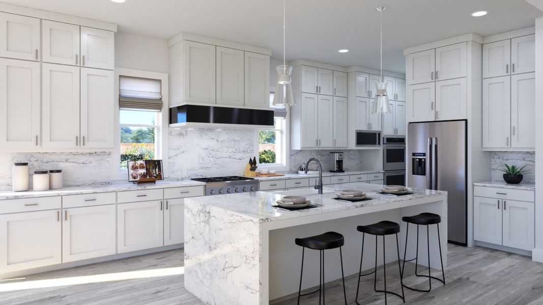 Representative furnished interior of a home built from the Madison II by Southgate Homes in Painted Tree 60' Series, McKinney (Image 14).