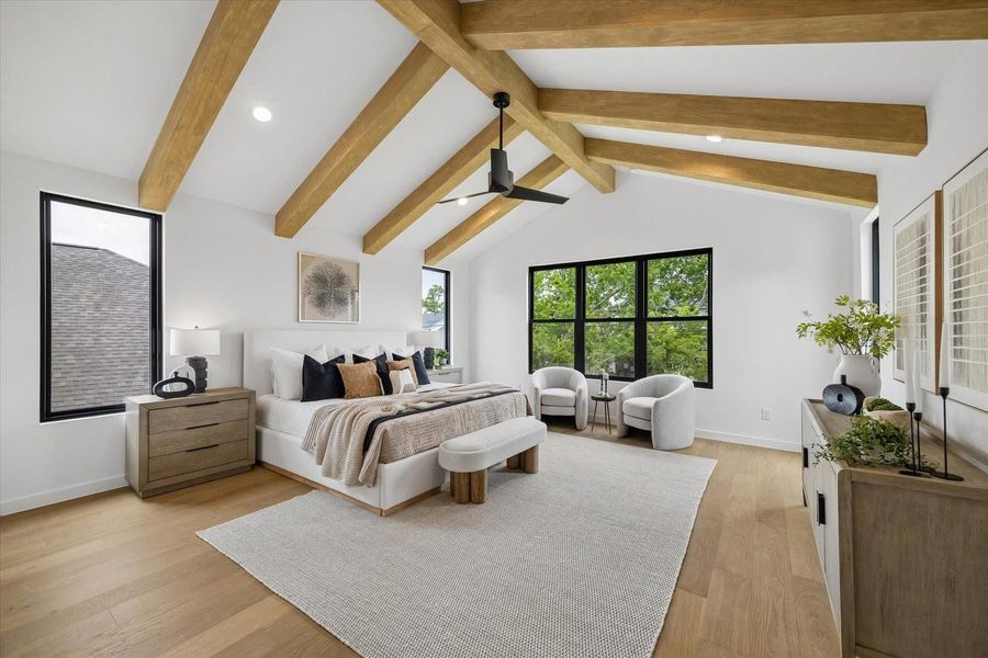 Furnished interior view inside a new home in , Houston (Image 16).