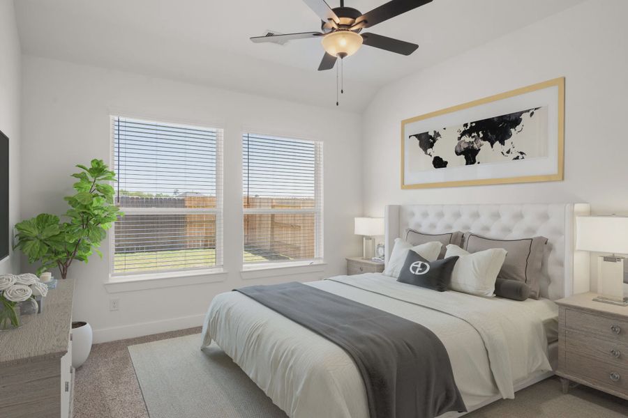 Furnished interior view inside a new home in The Woodlands Hills, Willis (Image 7).