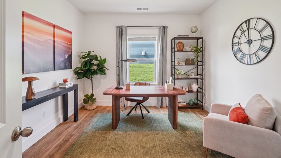 Furnished interior view inside a new home in Keebler Meadows, Johnson City (Image 18).