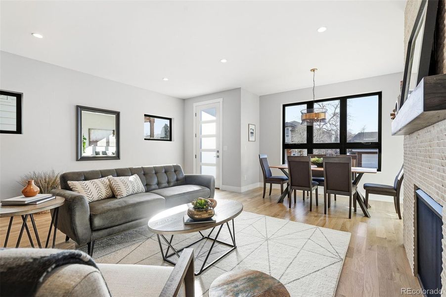 Furnished interior view inside a new home in , Denver (Image 10). Furnished interior view inside a new home in , Denver (Image 10).