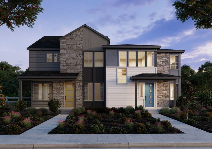 Representative exterior photo of a completed home built from the 1 by Trumark Homes in Trumark Homes at Sterling Ranch, Littleton, CO (Image 24).
