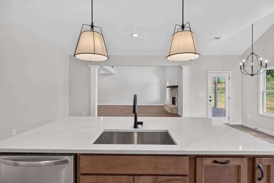 Close-up of interior finishes inside a home in Blackwelder Bluff, Bowdon (Image 21).