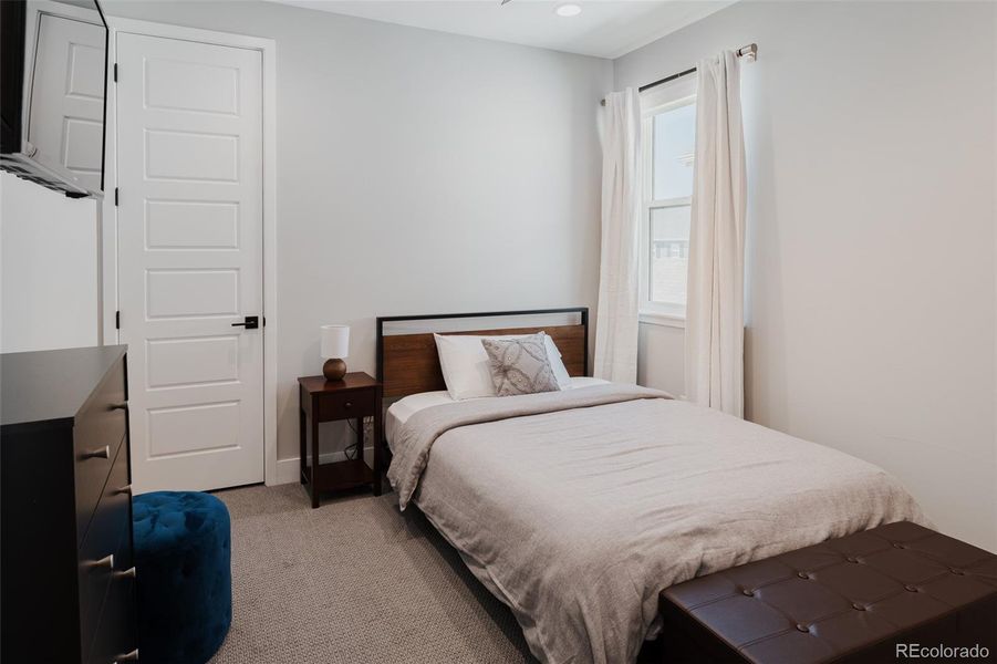 The upper level bedrooms are generously sized, offering ample space for all your furniture and belongings.