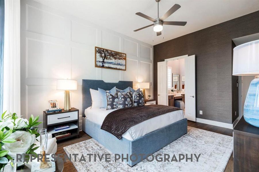 Furnished interior view inside a new home in Tavolo Park, Fort Worth (Image 17).