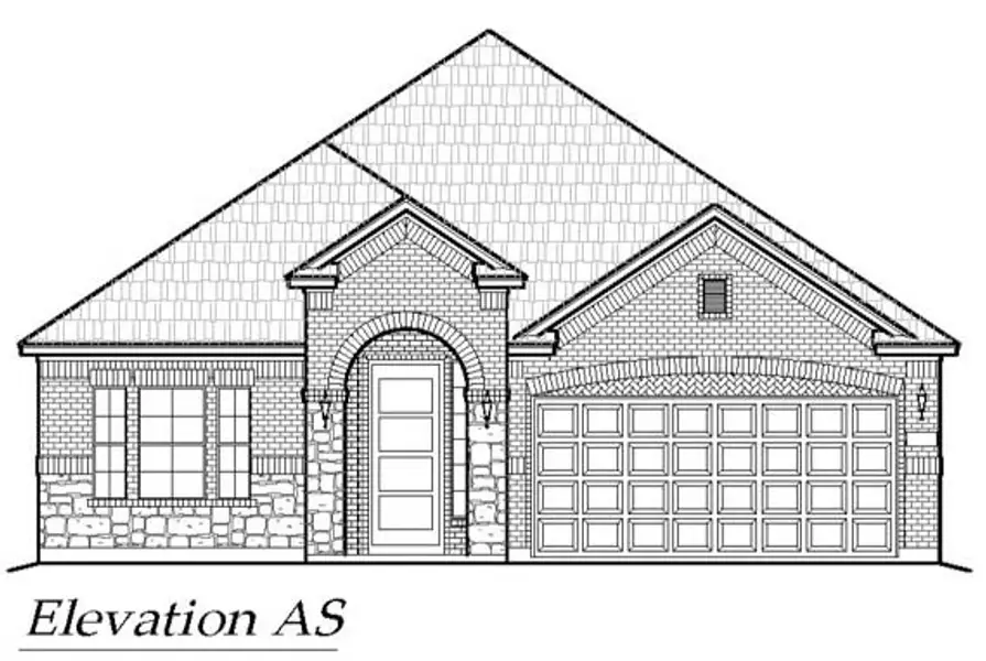 Front exterior of a new home in Summer Crest, Fort Worth, TX, highlighting curb appeal (Image 2).