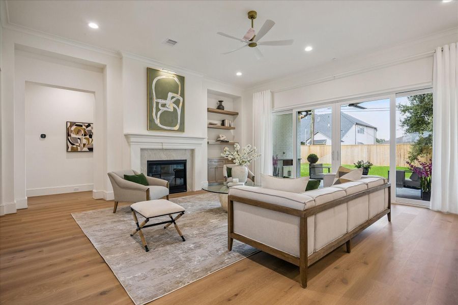 Furnished interior view inside a new home in , Houston (Image 6).