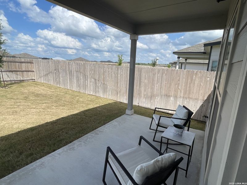 Exterior details and patio area of a home in Park Place, New Braunfels (Image 17). Exterior details and patio area of a home in Park Place, New Braunfels (Image 17).