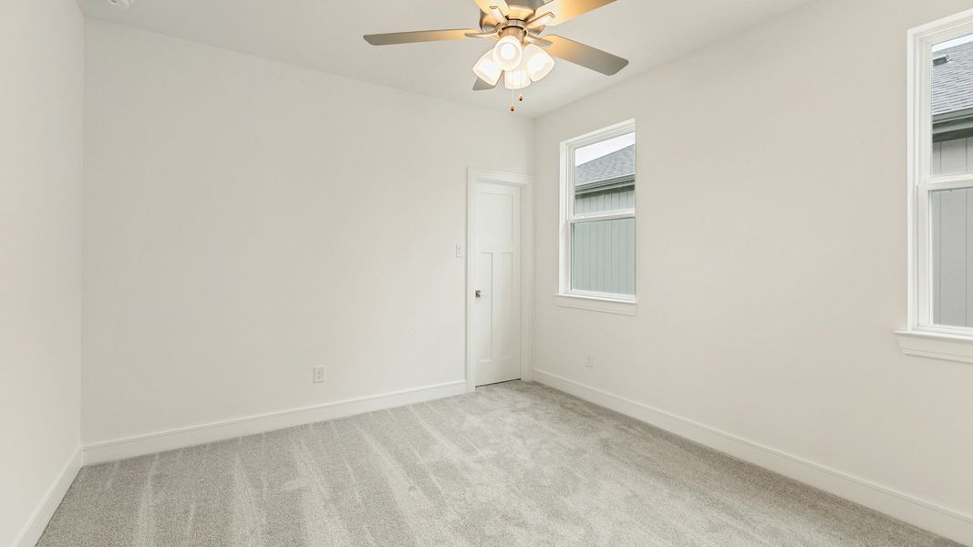 Representative furnished interior of a home built from the Valencia by Brightland Homes in Bridgeland Central, Cypress (Image 23).