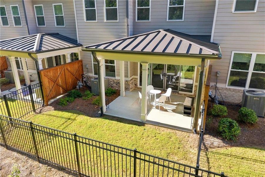 Exterior details and patio area of a home in , Suwanee (Image 27).