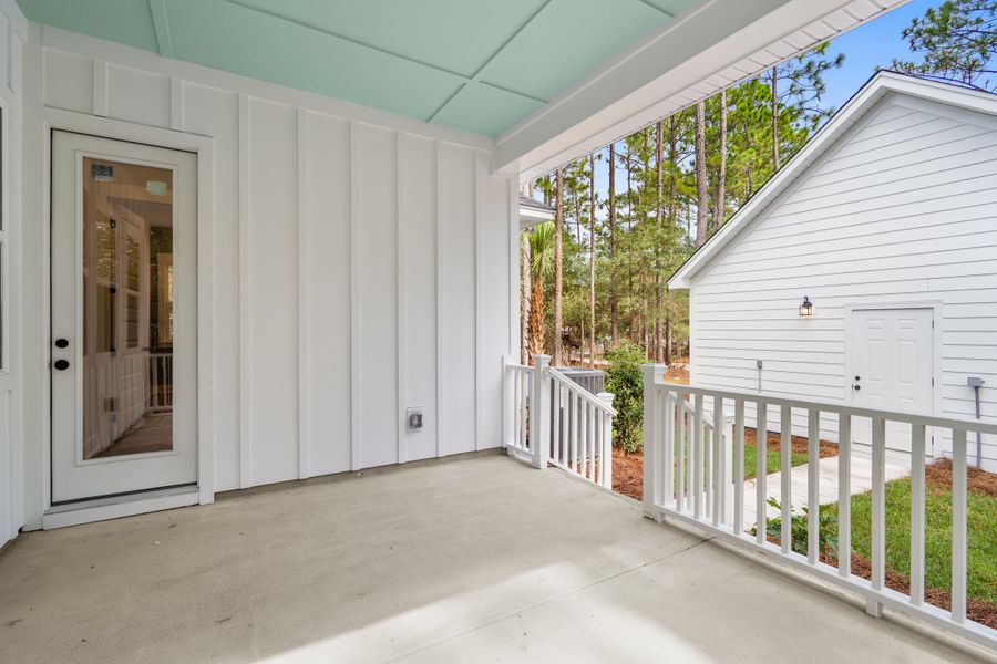 Exterior details and patio area of a home in Harmony Township, Georgetown (Image 26).