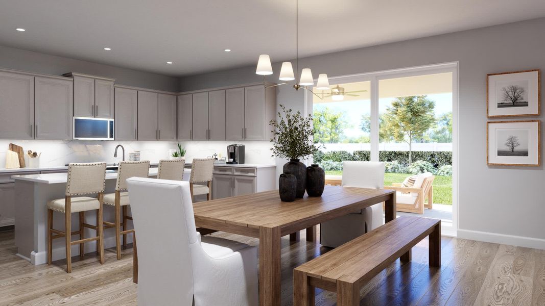 Dining Room | Lotus at Harrell Oaks in Orlando, FL by Landsea Homes