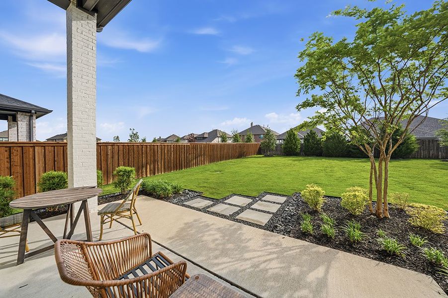 Exterior details and patio area of a home in Devonshire, Forney (Image 3).