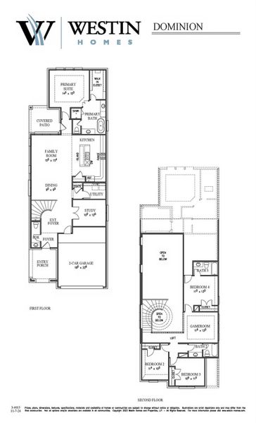 2D floor plan layout of this home in Parmer Ranch, Georgetown, TX (Image 4).