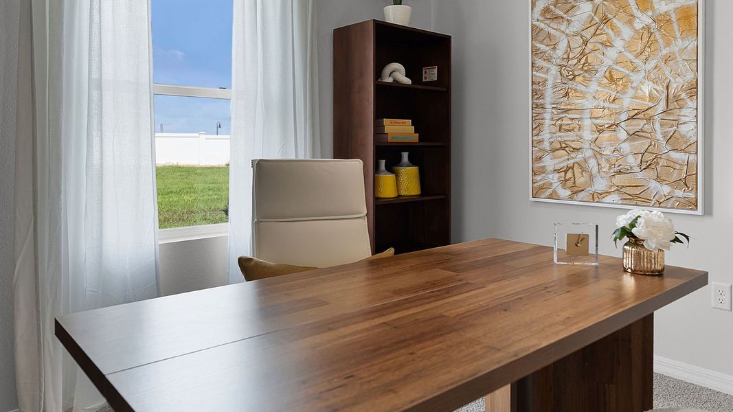 Furnished interior view inside a new home in Crosswinds, Haines City (Image 16).