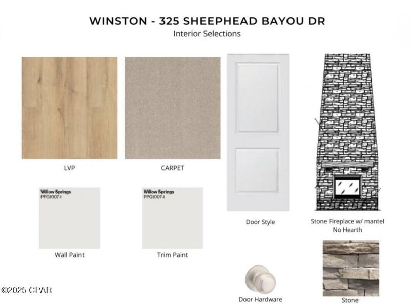 Sample of building materials used in homes in Breakfast Point East, Panama City Beach (Image 5).