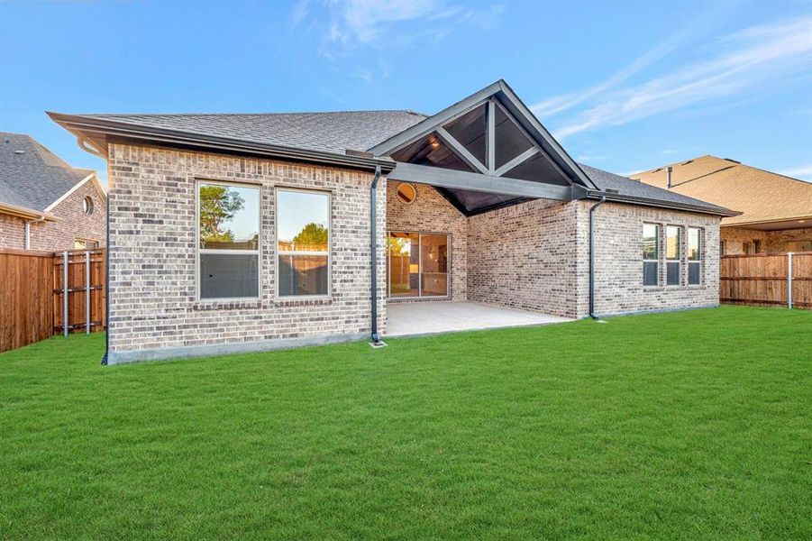 Exterior details and patio area of a home in Sterling Greene, Arlington (Image 21).