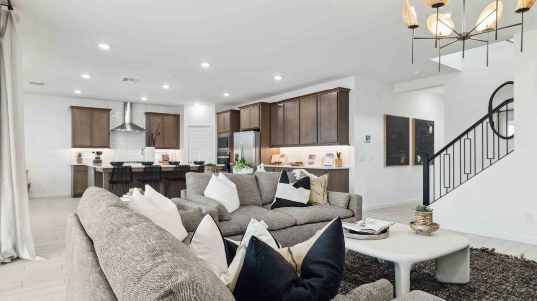 Furnished interior view inside a new home in Aloravita, Peoria (Image 9). Furnished interior view inside a new home in Aloravita, Peoria (Image 9).