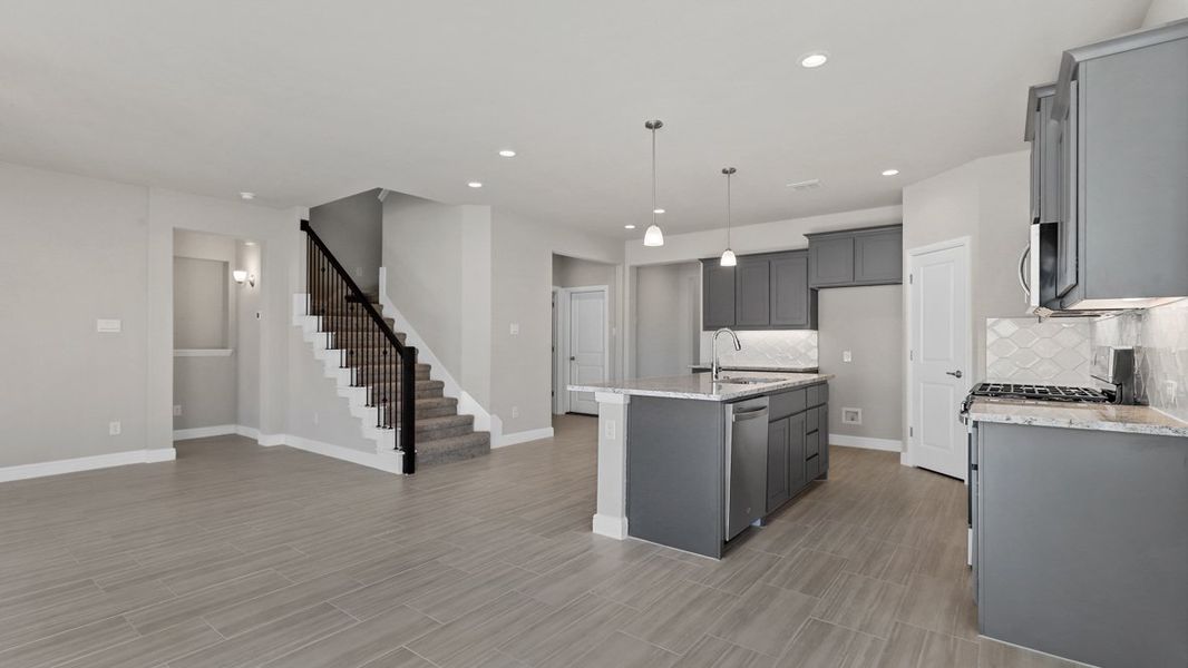 Furnished interior view inside a new home in Treeline, Justin (Image 9).