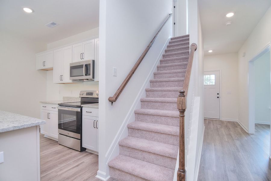 Furnished interior view inside a new home in Larkin, Statesville (Image 9). Furnished interior view inside a new home in Larkin, Statesville (Image 9).