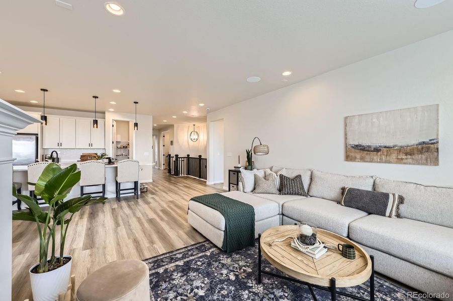 Furnished interior view inside a new home in Haskins Station, Arvada (Image 6).