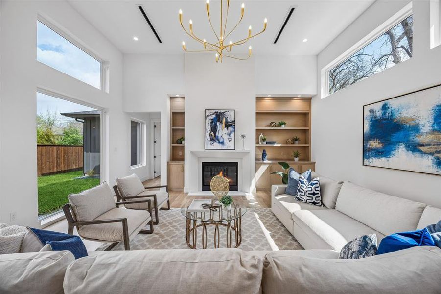 Furnished interior view inside a new home in , Dallas (Image 30).