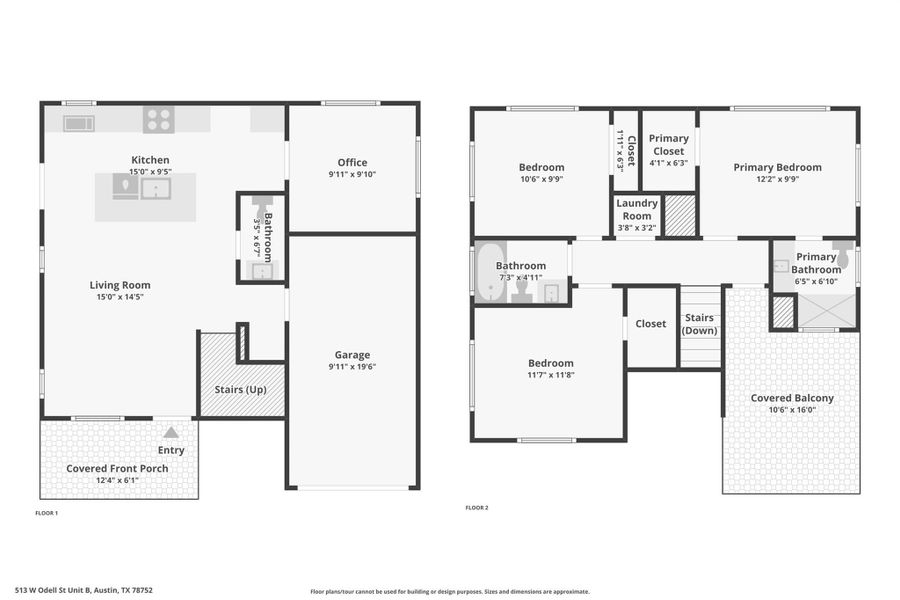 2D floor plan layout of this home in , Austin, TX (Image 5). 2D floor plan layout of this home in , Austin, TX (Image 5).