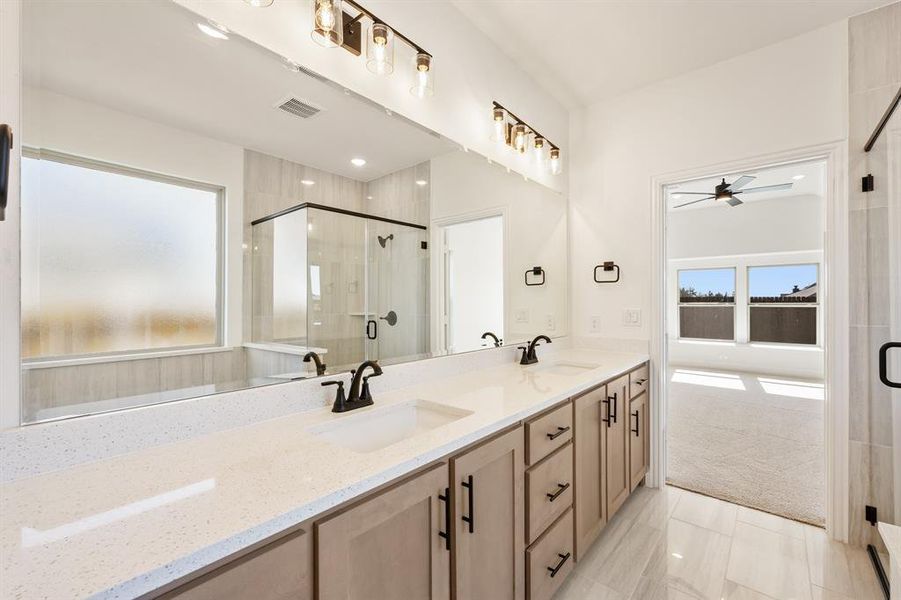 Furnished interior view inside a new home in Willow Wood Classic 50, McKinney (Image 14).