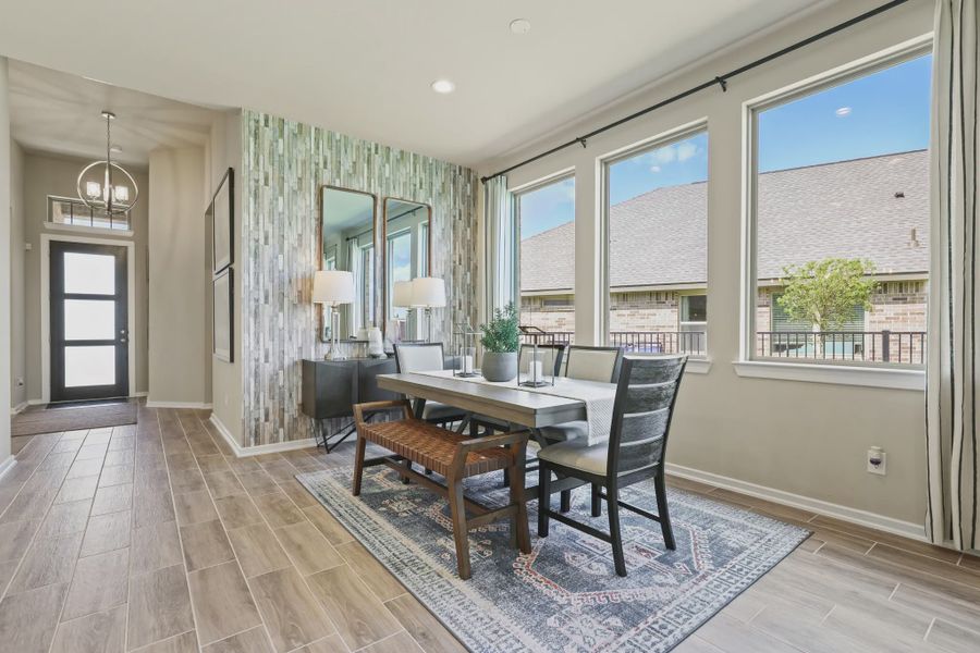 Representative furnished interior of a home built from the Oxford by Chesmar Homes in Newhaven, Manor (Image 8).