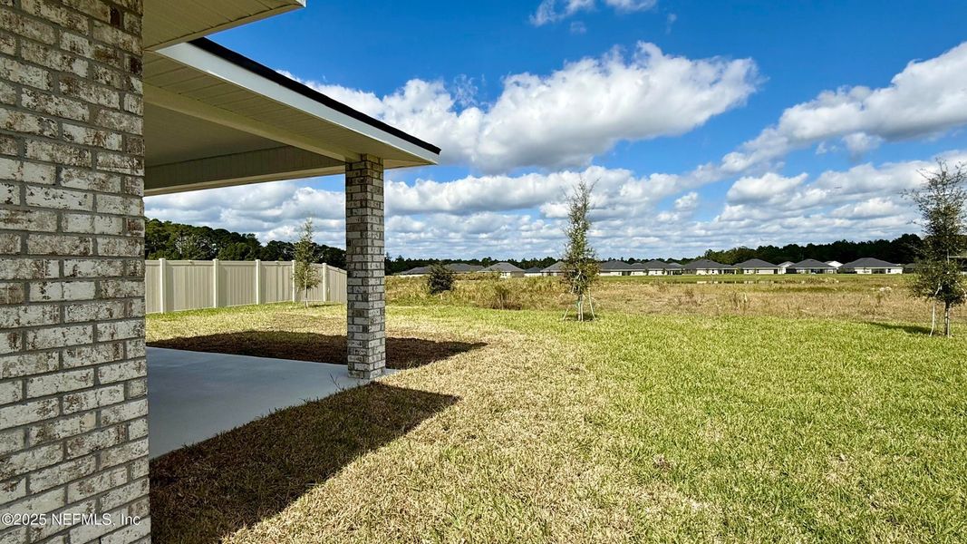 Exterior details and patio area of a home in Shadow Crest at Rolling Hills, Green Cove Springs (Image 17).