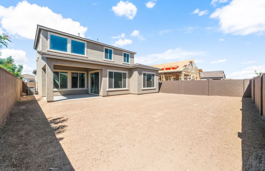 Exterior details and patio area of a home in Jorde Farms, Queen Creek (Image 3).