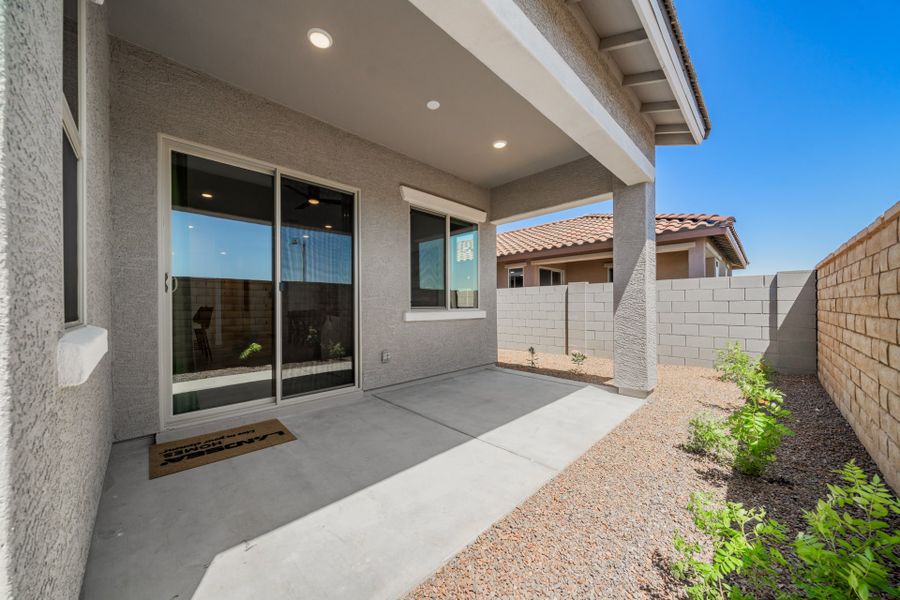 Covered Patio | Brisa Model Home | Mira Vista at Victory in Buckeye, AZ by Landsea Homes