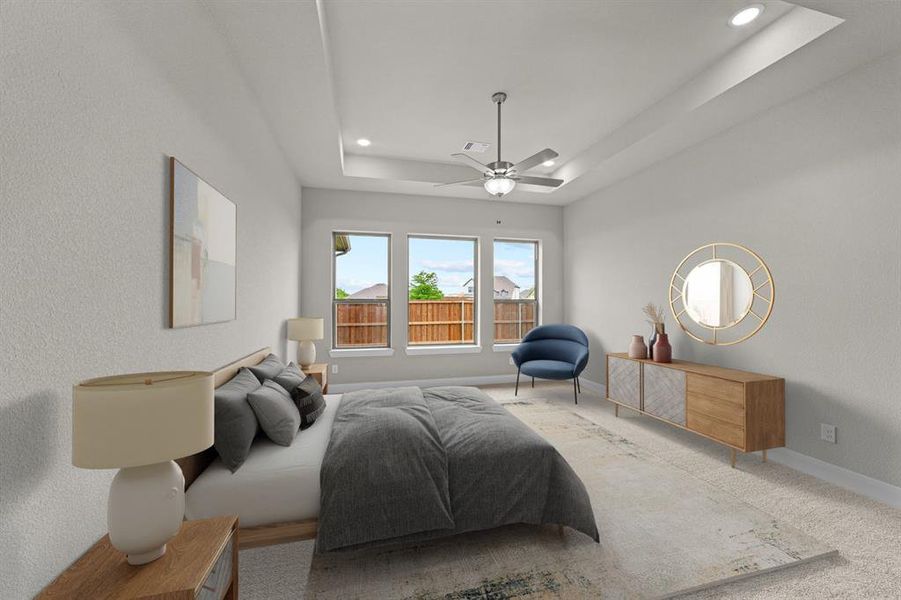 Furnished interior view inside a new home in South Pointe  Village Series, Mansfield (Image 6).