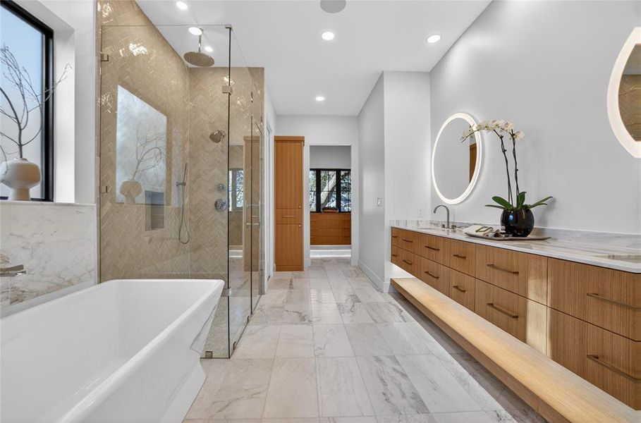 Furnished interior view inside a new home in , Dallas (Image 11).