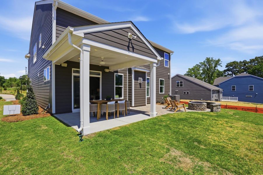 Exterior details and patio area of a home in Ashton Park, Monroe (Image 20).