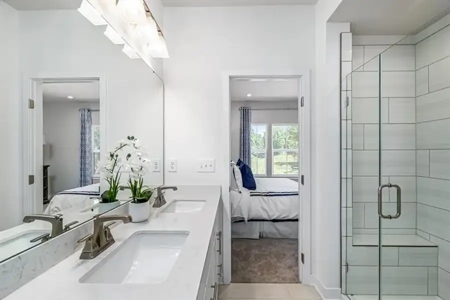 Representative furnished interior of a home built from the Clarendon 4 Story by Ryan Homes in Quinley, Charlotte (Image 14).
