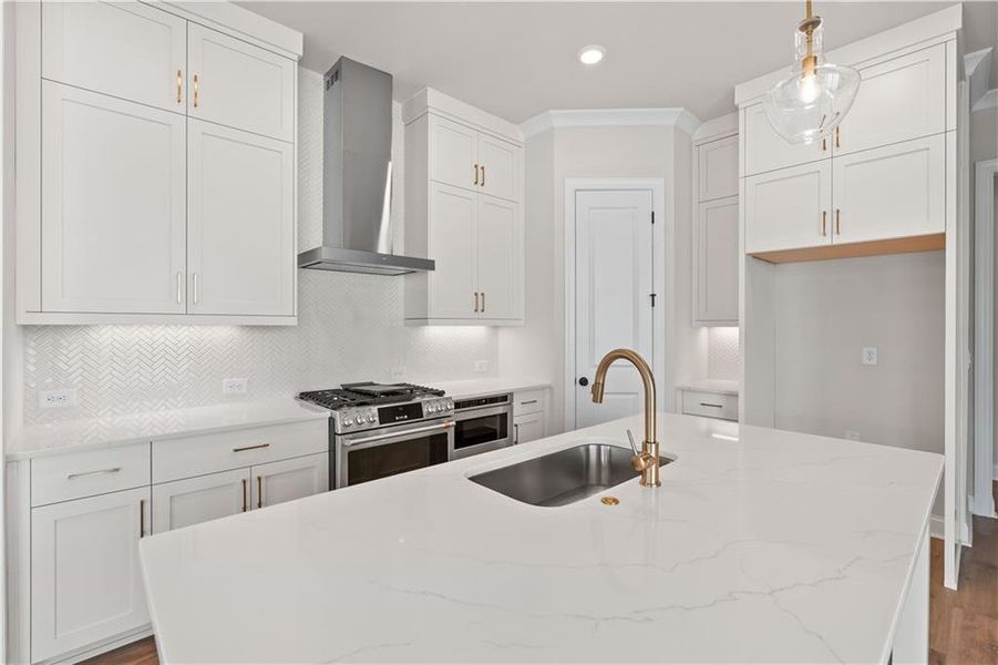 Furnished interior view inside a new home in Promenade at Sawnee Village, Cumming (Image 10).