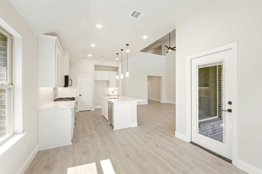 Furnished interior view inside a new home in Woodstone, Providence Village (Image 26). Furnished interior view inside a new home in Woodstone, Providence Village (Image 26).