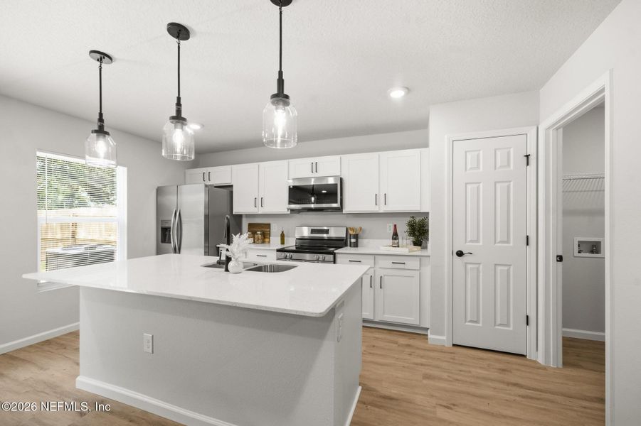 Furnished interior view inside a new home in , Jacksonville (Image 16). Furnished interior view inside a new home in , Jacksonville (Image 16).