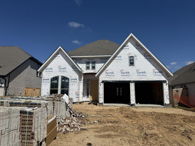 In-progress construction of a new home in Valencia, Manvel, TX (Image 5).