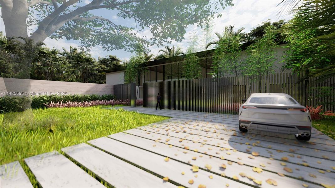 Front exterior of a new home in , Miami, FL, highlighting curb appeal (Image 22).