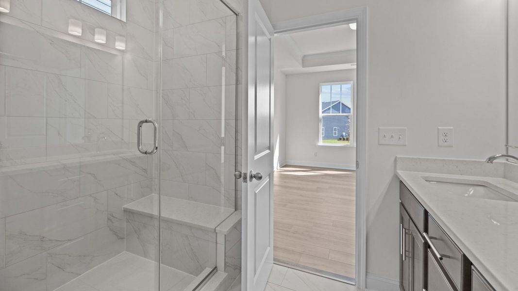 The Fairfield Plan by DRB Homes in McBride Indian Trail, NC - Bathroom