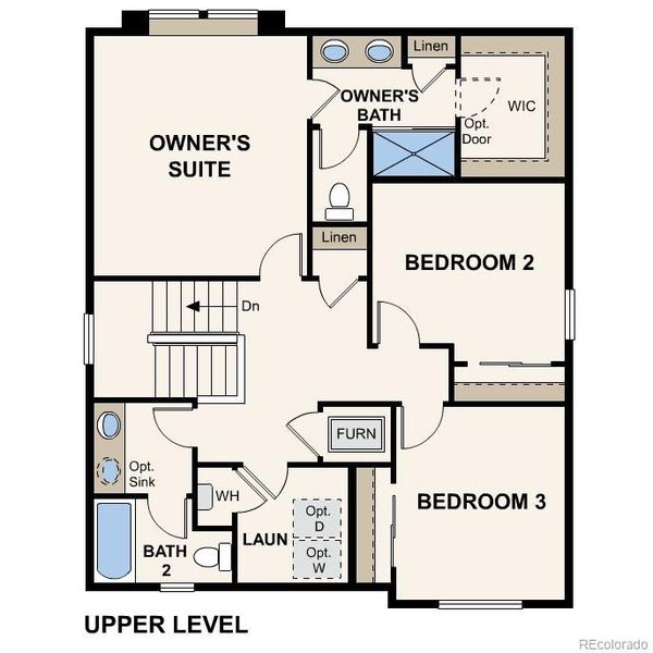 2D floor plan layout of this home in Legato, Commerce City, CO (Image 3).